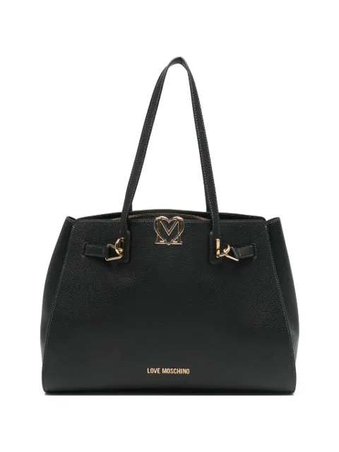 Love Moschino logo-detail tote bag Black JC4124PP1OLM0