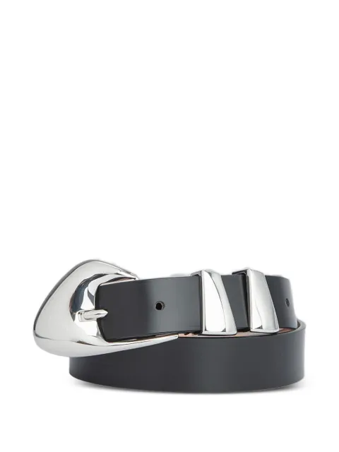 BY FAR Moore metal-buckle belt Black 15019328012675