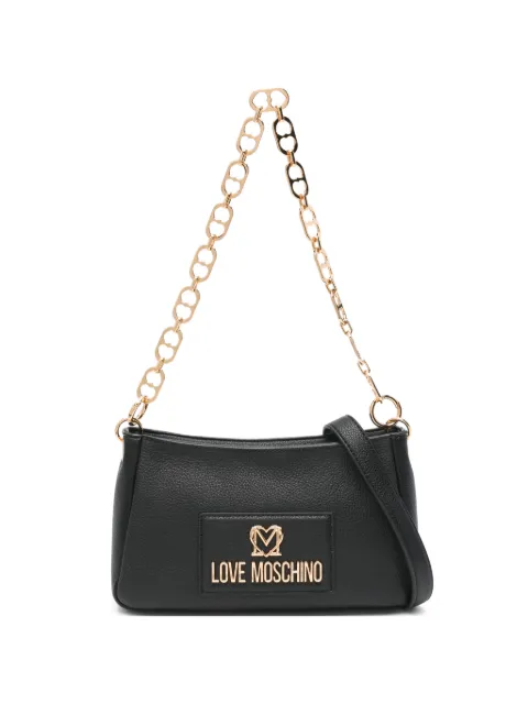 Love Moschino logo-detail shoulder bag Black JC4167PP1OL12
