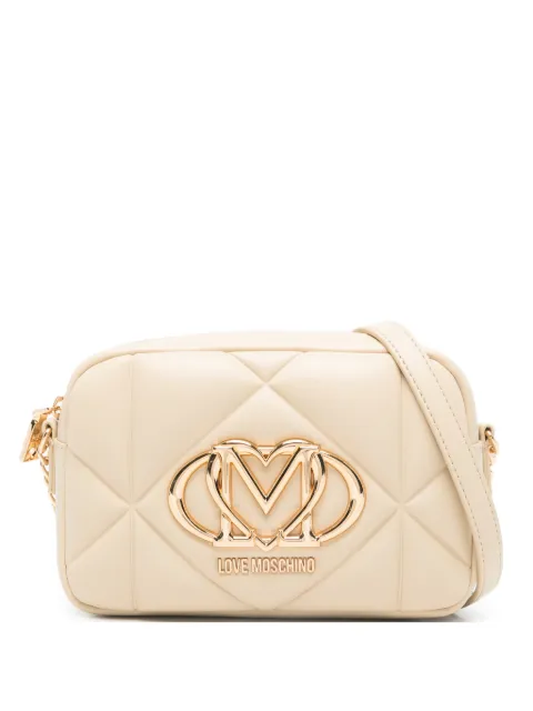 Love Moschino quilted logo crossbody bag Neutrals JC4038PP1OLC0