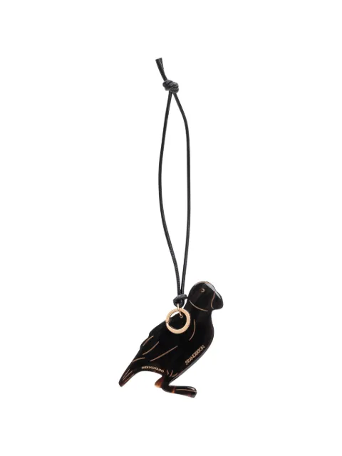 JW Anderson Puffin leather charm Black AC0434FA0512