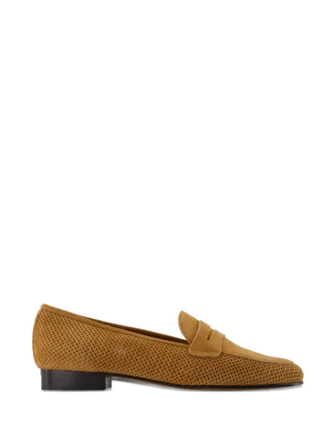 Carel Paris 2100 perforated almond-toe loafers Brown 33331232