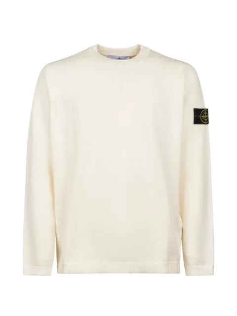 Stone Island logo-patch sweater Neutrals L1S155100023S01B2