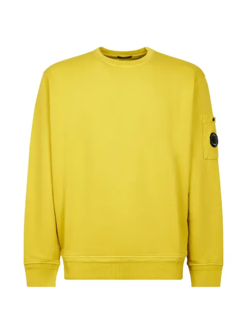 C.P. Company patch-pocket crew-neck sweatshirt Yellow 20CMSS036A110044R246
