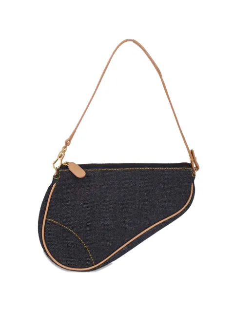 Christian Dior Pre-Owned 2001 saddle denim handbag Blue 126221
