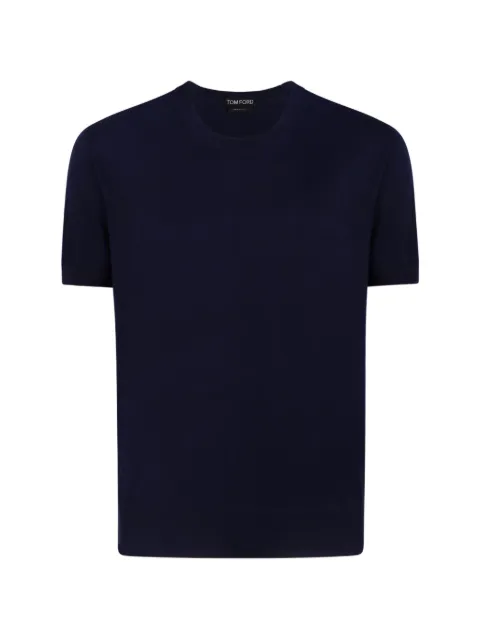 TOM FORD short-sleeved T-shirt Blue KCS026YMC040
