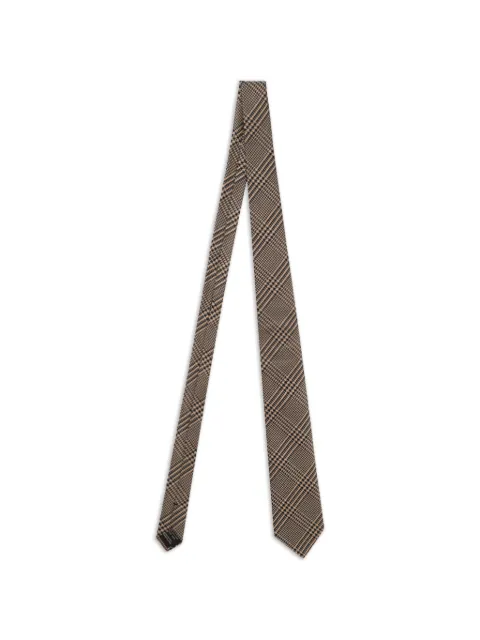 TOM FORD checked tie Brown STE001S0237EBE