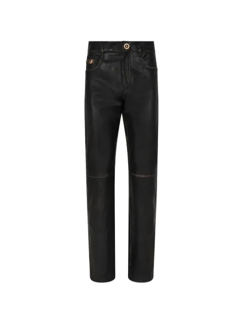 Versace button-fastening trousers Black 10227621A16820