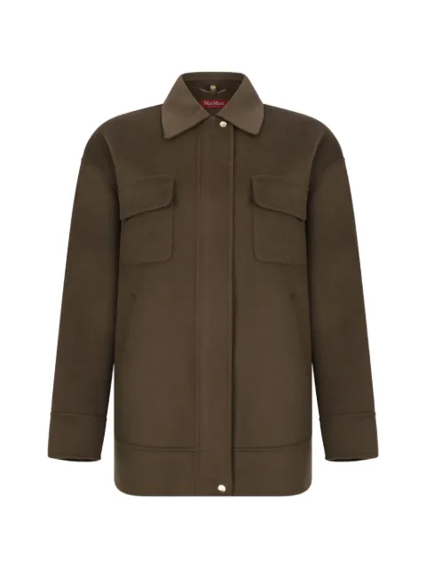 Max Mara Disco long-sleeve coat Green 2616031011600