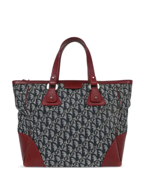 Christian Dior Pre-Owned 2005 zip-fastening tote bag Blue AQ00092