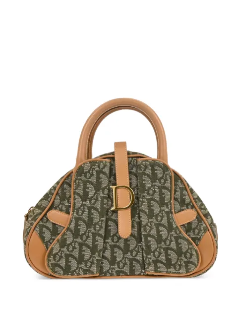 Christian Dior Pre-Owned 2001 double trotter tote bag Green 177700