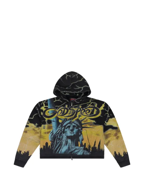 GODSPEED Voltage zip-up hoodie Black GDSMHDS0014