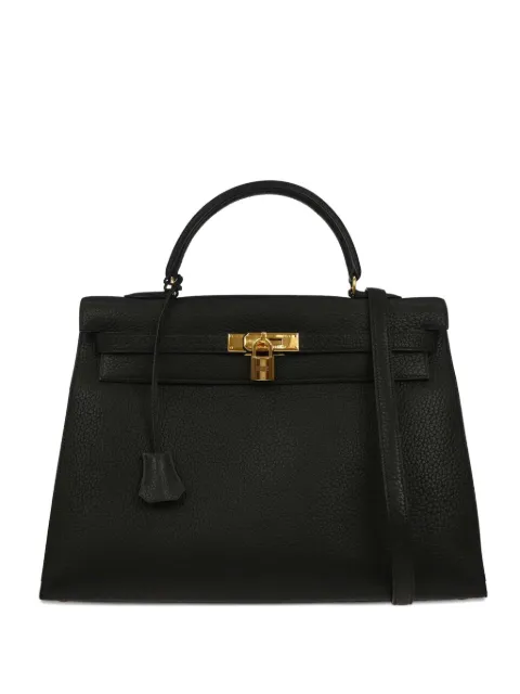 Hermès Pre-Owned 1996 Kelly 35 leather tote bag Black 134860