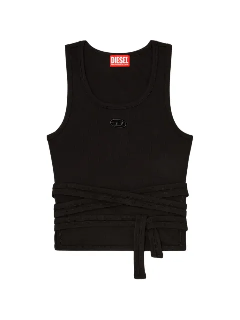 Diesel wrap-around laces crop top Black A210190EJAI