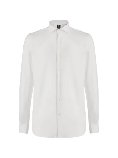 Boggi Milano windsor-collar pinpoint shirt White BO24C004701