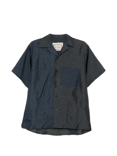 By Walid OSHIMA KIMONO CUBAN shirt Black 210501M