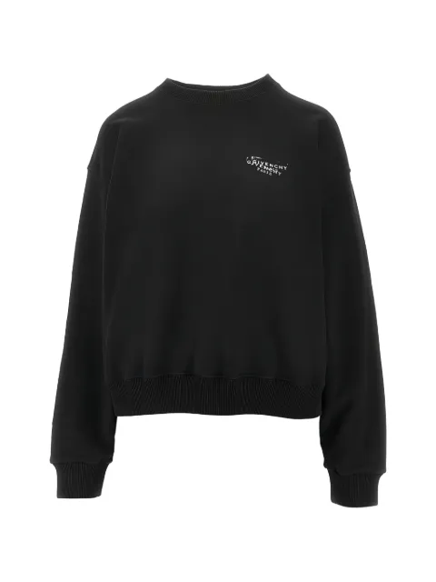 Givenchy Stamp-print crew-neck sweatshirt Black BWJ04UP7A7001