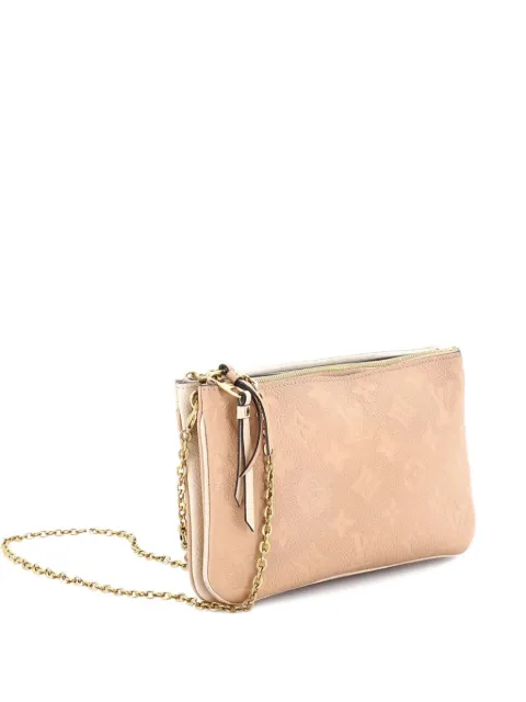 Louis Vuitton Pre-Owned Double Zip Pochette Monogram Empreinte Leather clutch bag Neutrals 5U2X3GP957WZ0RI5