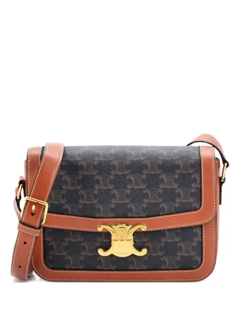 Celine Pre-Owned Triomphe Triomphe Coated Canvas Medium shoulder bag Brown JRSOKKJBX6ET2RNB