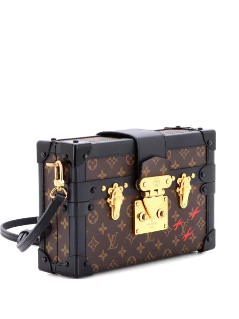 Louis Vuitton Pre-Owned Petite Malle Handbag Monogram Canvas clutch bag Brown 8ZTW6NVUOHNXW7PI