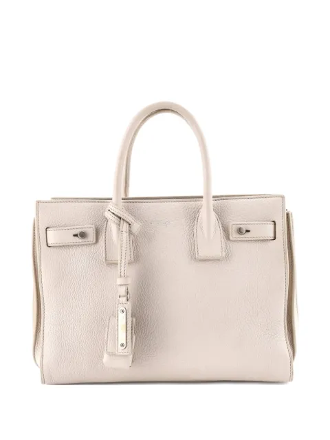 Saint Laurent Pre-Owned Sac de Jour Souple Bag Leather Baby satchel White 94VUBE0Y2TJN9LHM