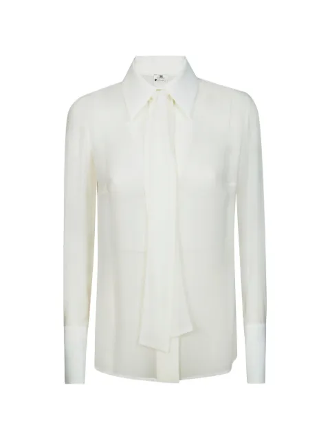 Elisabetta Franchi tie shirt White CA14861E2