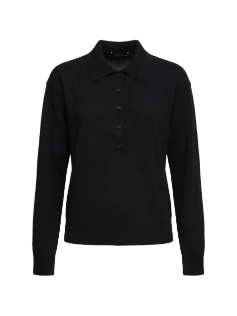 'S Max Mara long-sleeve frisia polo shirt Black 2619361061600