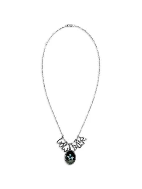 TWOJEYS lettering pendant necklace Silver 306526001
