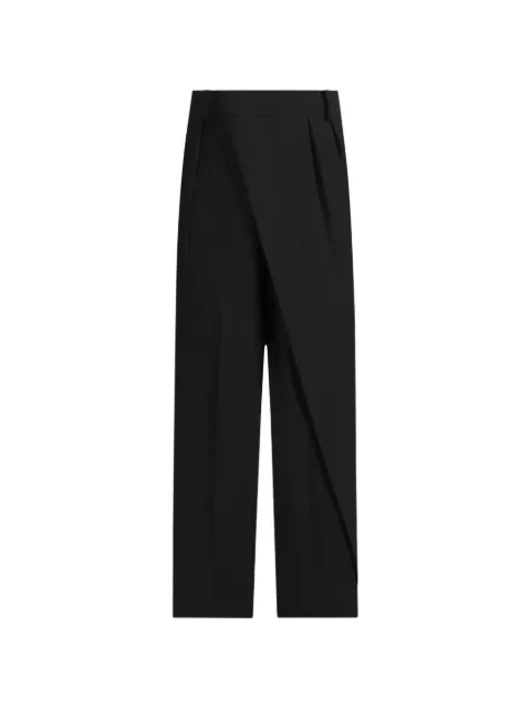 Manière De Voir Colette tailored wrap pleat trousers Black WMN4319