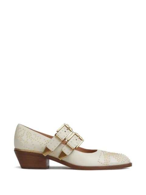 Chloé Susan buckle embellished pumps Neutrals CH26S16WUR