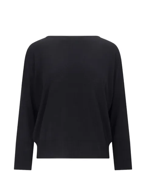 Zanone boat-neck top Black 850138ZM696