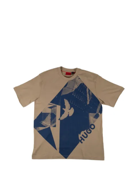 HUGO graphic T-shirt Neutrals 50545340