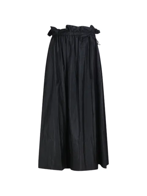Jil Sander ruffled drawstring midi skirt Black J40MA0178J70003