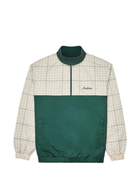 Malbon Golf Spruce quilted zip sweater Green M9962