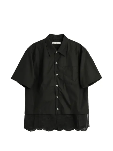 OUR LEGACY pocket lace shirt Black M2262EVB