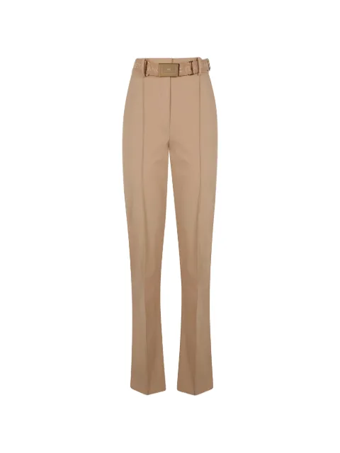 Elisabetta Franchi belt-loop trousers Neutrals PA17261E2