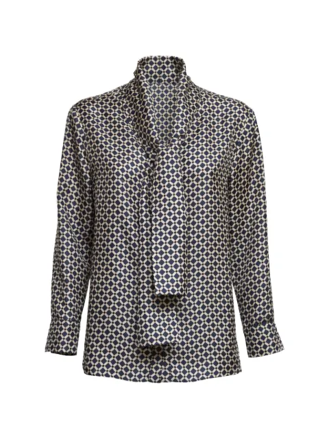 'S Max Mara Vittoria geometric-print shirt Blue 2619111031600