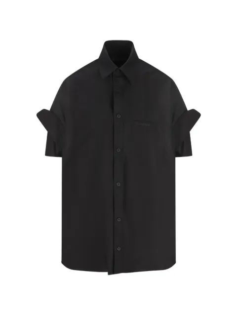 Balenciaga button-up embroidered shirt Black 834033TNM60