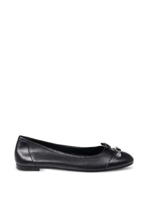Balenciaga City bow buckled ballet flats Black 854369WBDH5