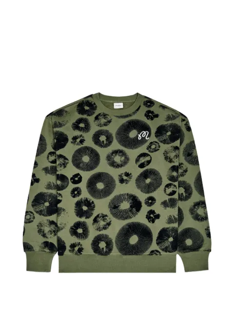 Malbon Golf Range Foraging mushroom sweatshirt Green M9721