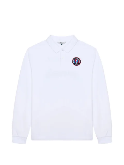 Malbon Golf x Grateful Dead Stealie long-sleeve polo White M9914WHT