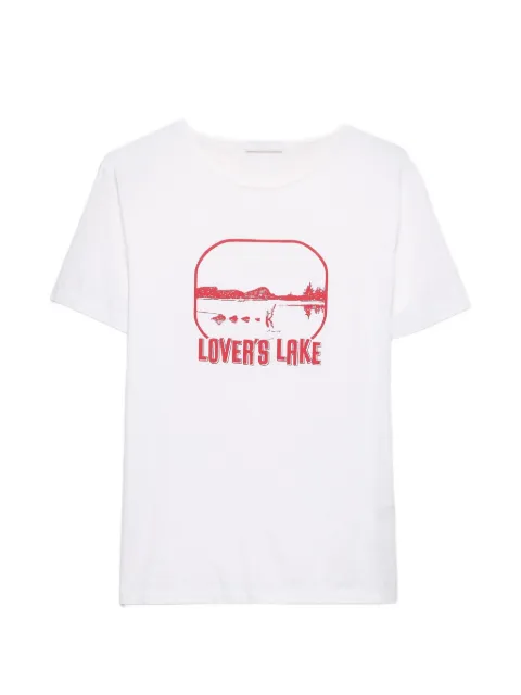 Prada graphic-print cotton T-shirt White UJN974SOOO1859