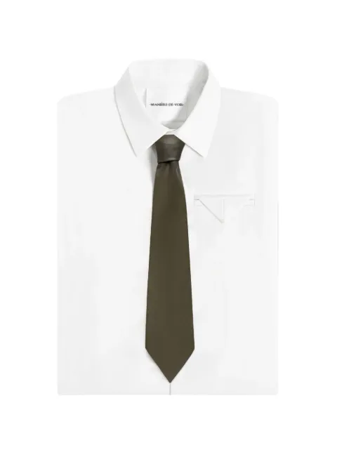Manière De Voir leather tie Green ACC1399