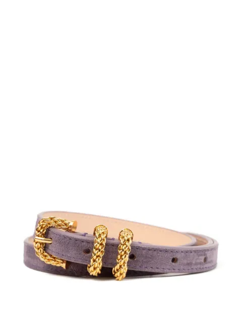 BY FAR Kat leather belt Purple 15298915402115