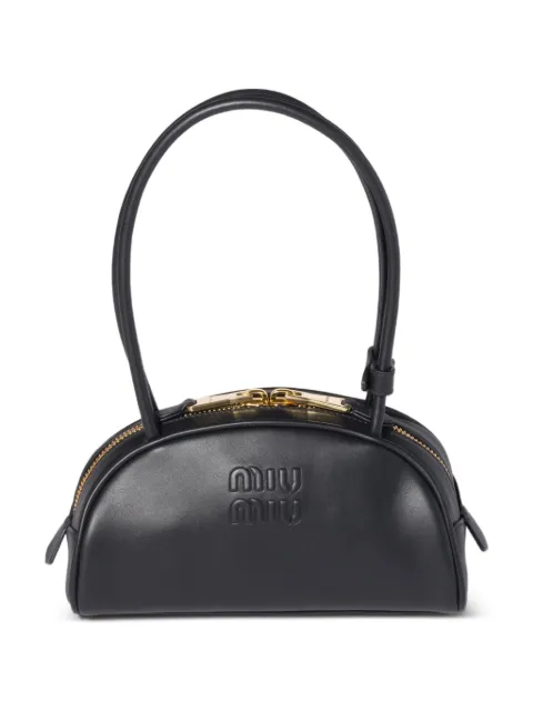 Miu Miu Beau leather shoulder bag Black 5BB1922CRW