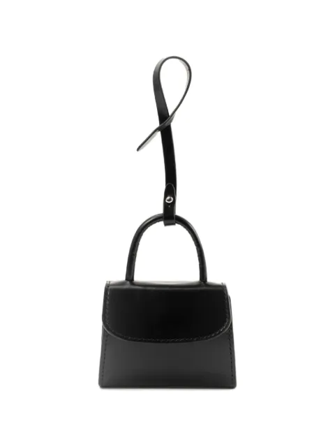 BY FAR Mini Mini structured cardholder charm Black 15286124052867