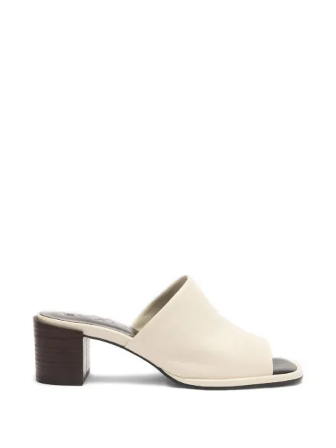 BY FAR Francisco square-toe mules Neutrals MWFHO135LL028WH020