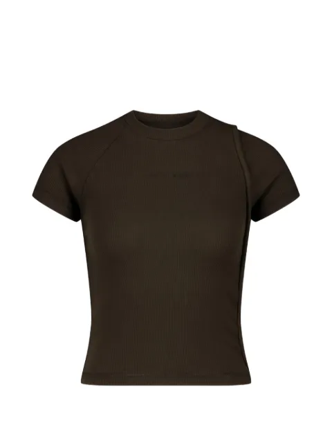 Ottolinger crew-neck T-shirt Brown 10410080407