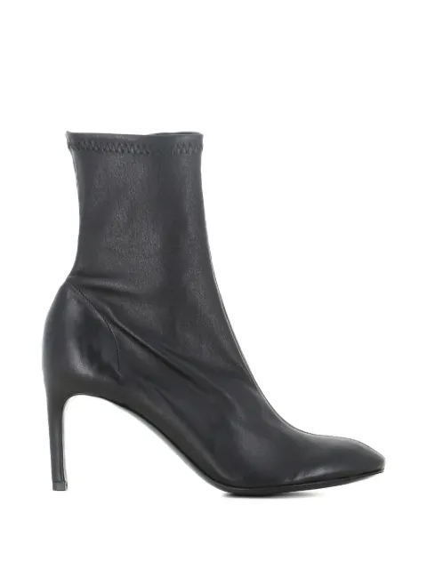 Del Carlo stretch stiletto ankle boots Black 12106