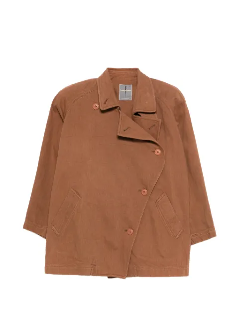 Issey Miyake Pre-Owned 1980s cotton jacket Brown MIY1004